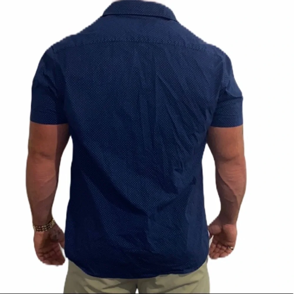 Denim & Flower short sleeve button down, slim fit